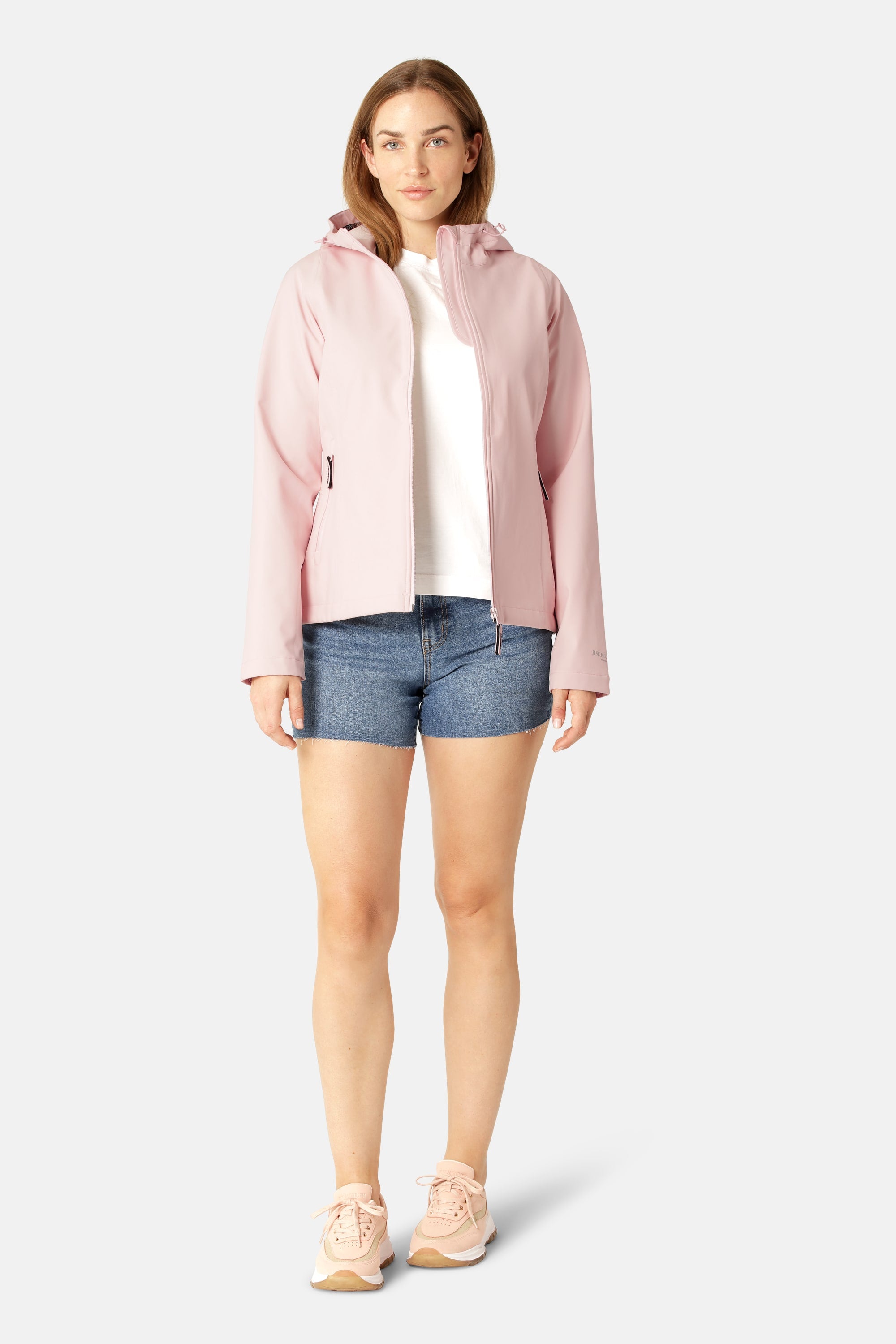 Kurzer Softshell Regenmantel - Lotus